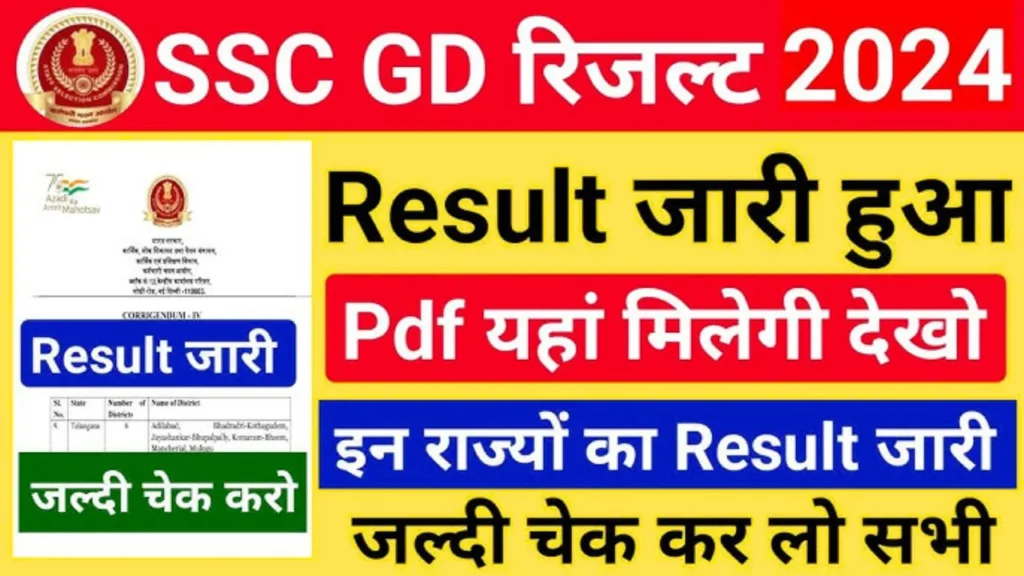 SSC GD Constable Result